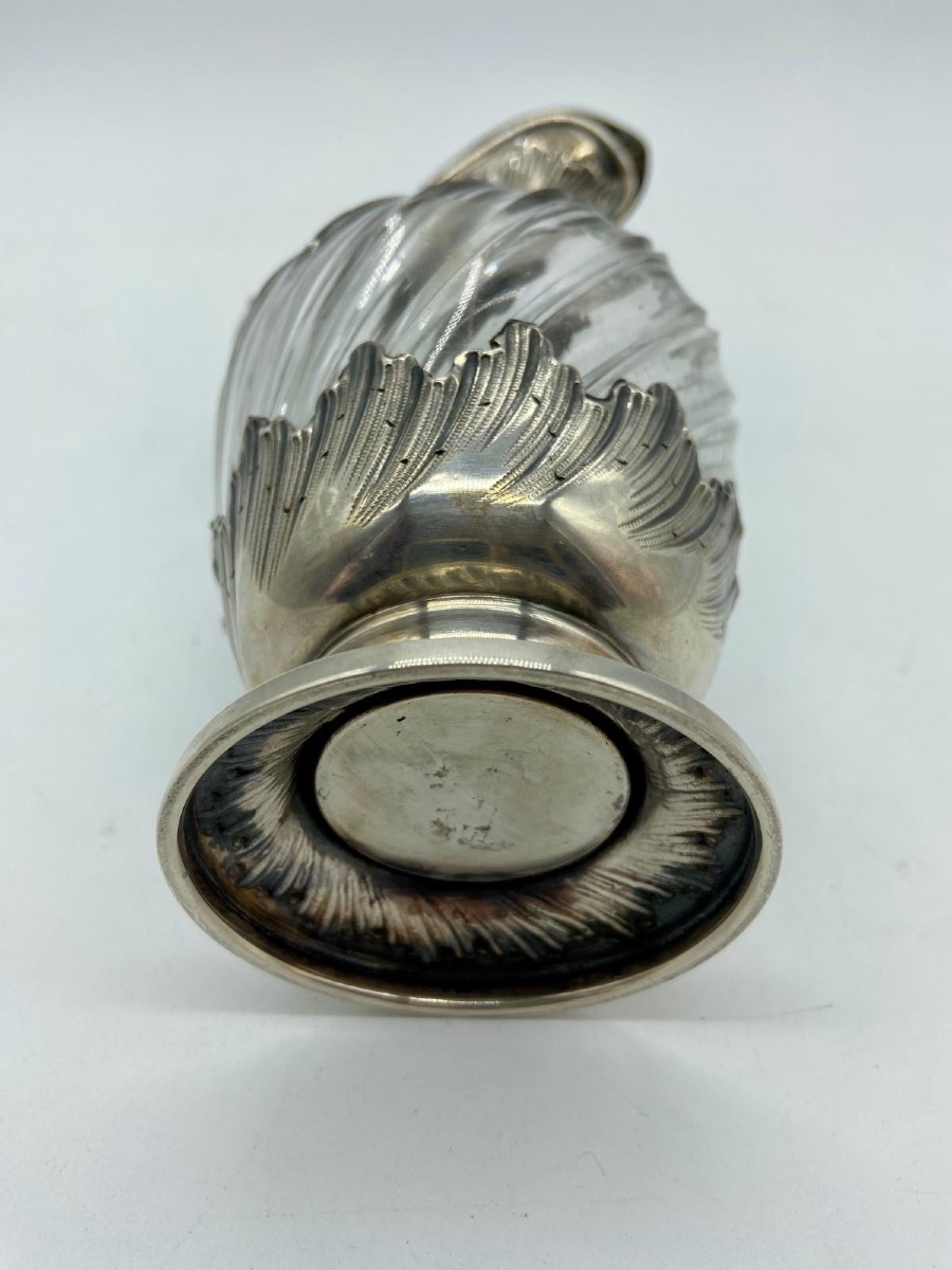 Aiguière en Argent et Cristal 1900-photo-1