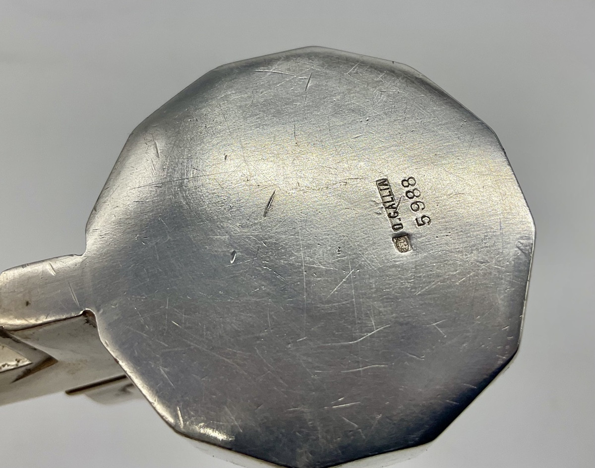 Salt And Pepper Shakers With Ric And Rac Dogs, Gallia For Christofle, Art Deco.-photo-1