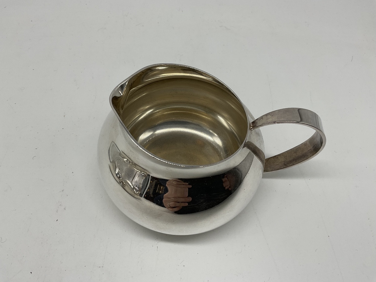 Silver-plated Metal Tea Set By Lino Sabattini-photo-1