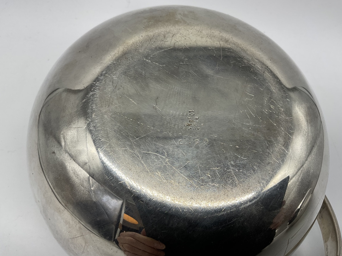 Silver-plated Metal Tea Set By Lino Sabattini-photo-2