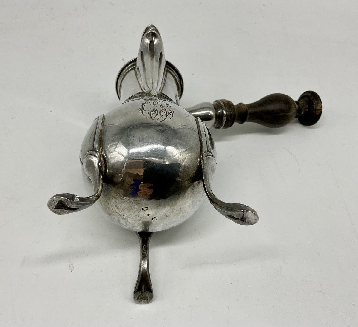 Verseuse Égoïste Tripode en Argent 2 ème Coq 1809 -1819.-photo-5