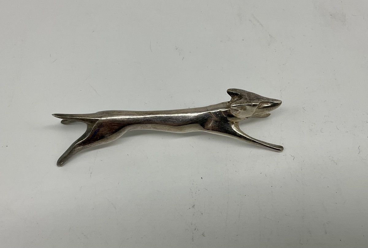 12 Portes couteaux animaliers Art Déco,Edouard SANDOZ ,Gallia ,Christofle.-photo-1