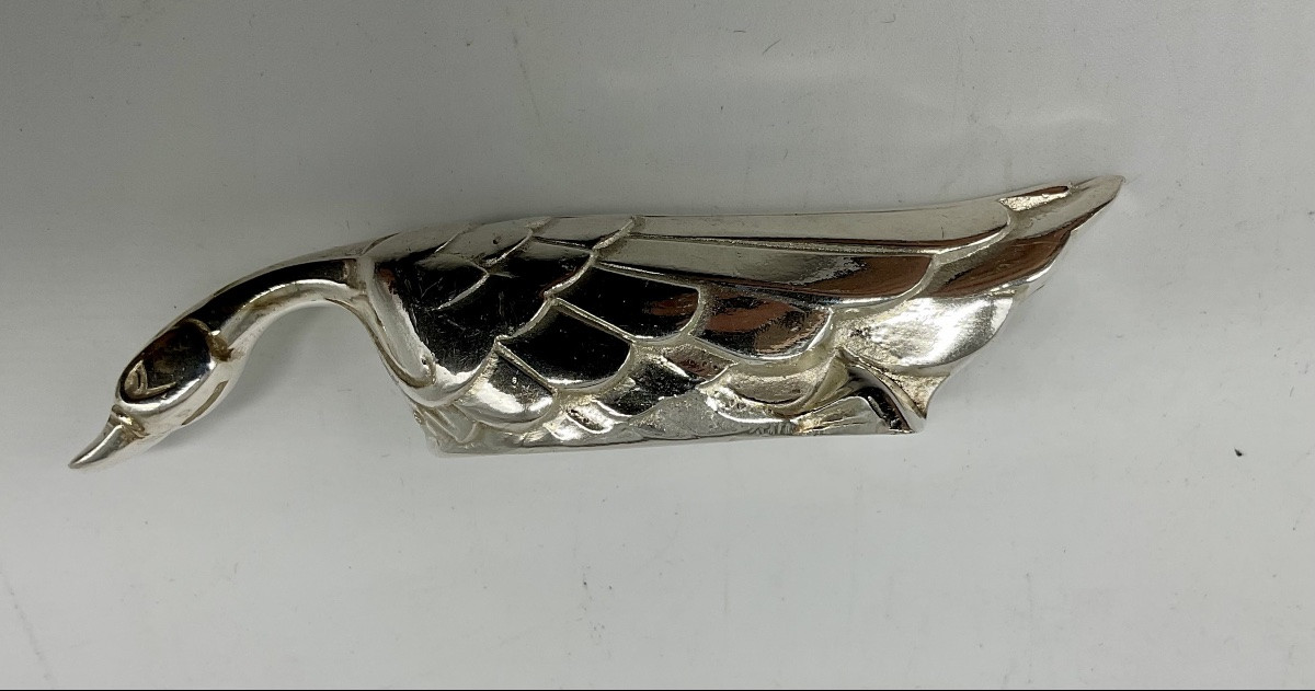 12 Portes couteaux animaliers Art Déco,Edouard SANDOZ ,Gallia ,Christofle.-photo-6