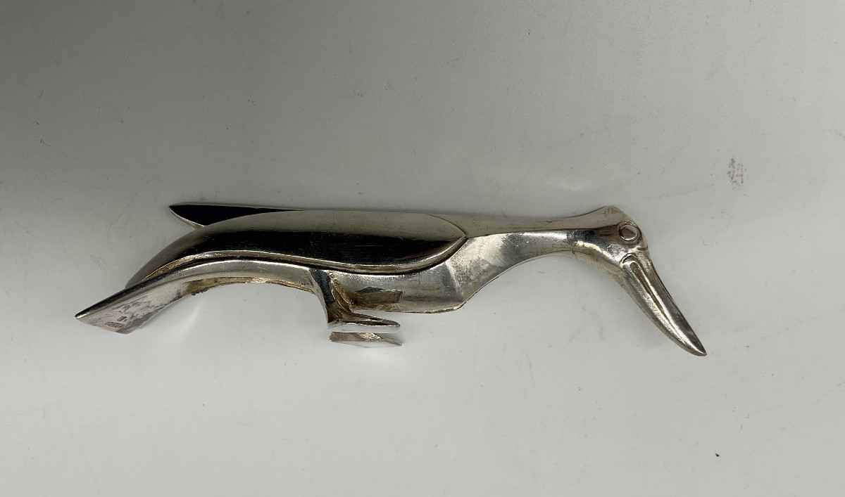 12 Portes couteaux animaliers Art Déco,Edouard SANDOZ ,Gallia ,Christofle.-photo-7