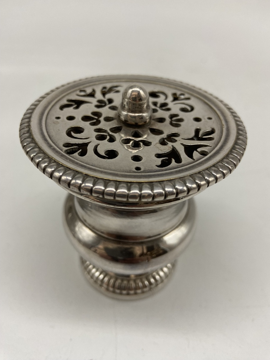 Encrier en Métal Plaqué XVIII ème.-photo-4