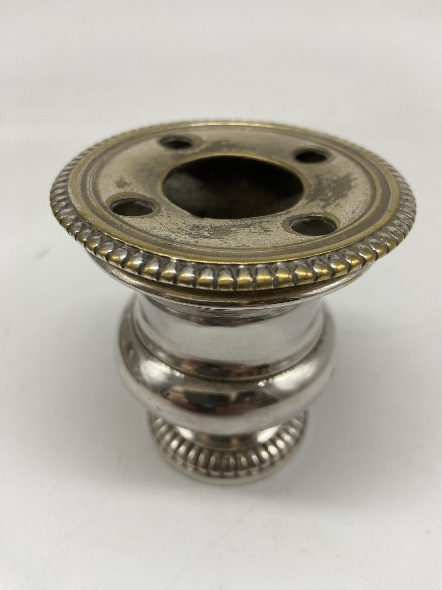 Encrier en Métal Plaqué XVIII ème.-photo-5