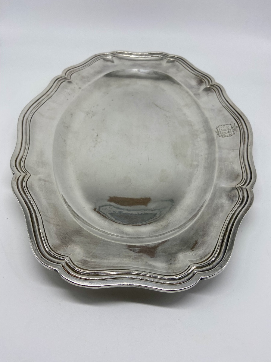 Plat de Service en Argent XVIII-photo-3