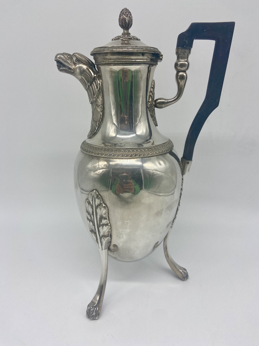 Verseuse Tripode en Argent,2 ieme Coq.