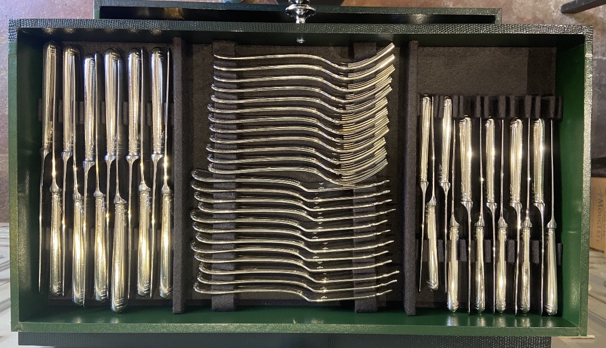 Ménagère Christofle, Malmaison ,142 Pieces .-photo-2