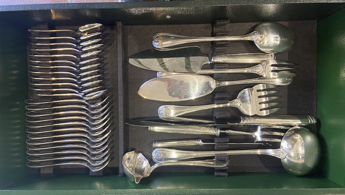 Ménagère Christofle, Malmaison ,142 Pieces .-photo-3