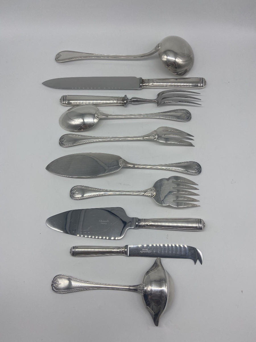 Ménagère Christofle, Malmaison ,142 Pieces .-photo-1