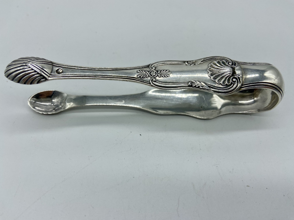 Silver Sugar Tongs, 19th Century.