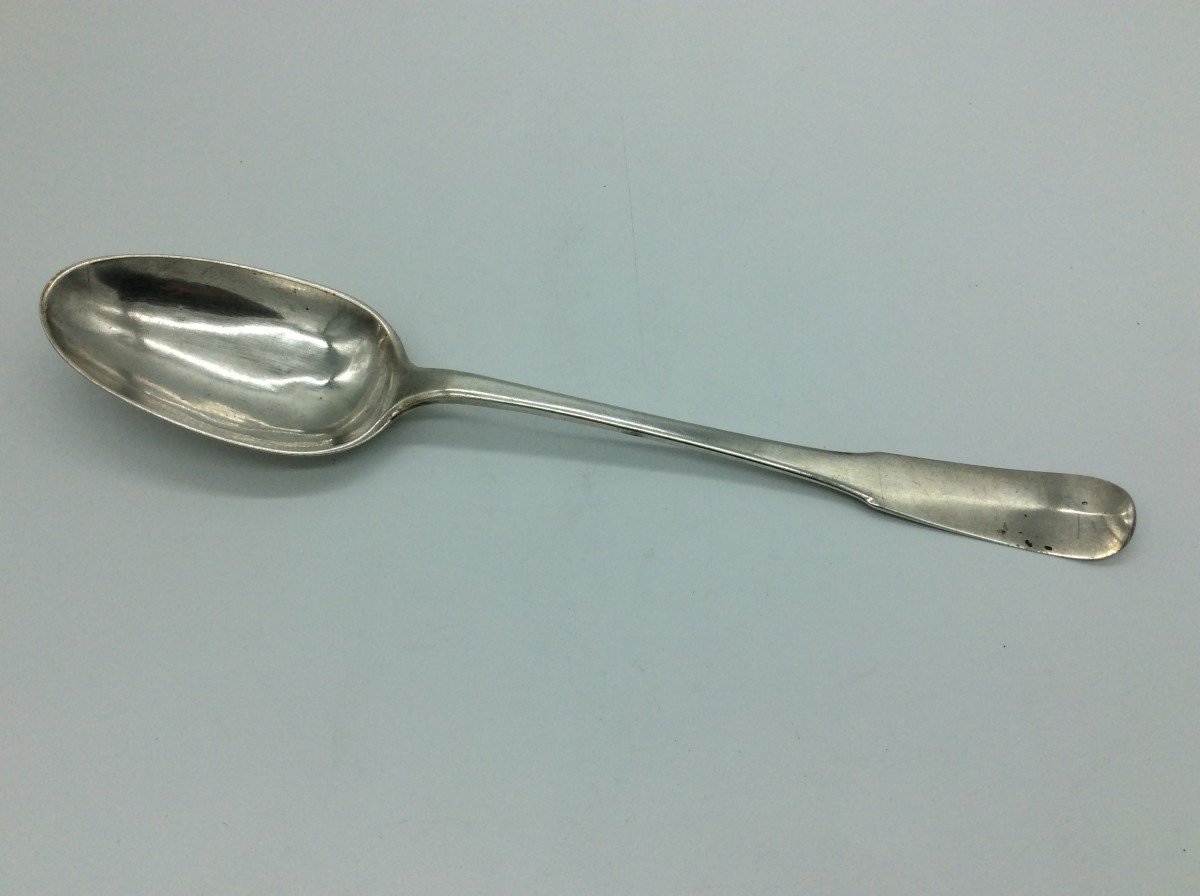 Silver Stew Spoon, Toulouse, 1751, Orfèvre Vinsac.-photo-1