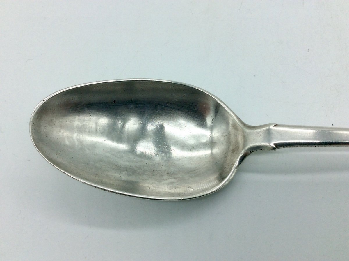 Silver Stew Spoon, Uniplat Model, Angers 1757.-photo-3