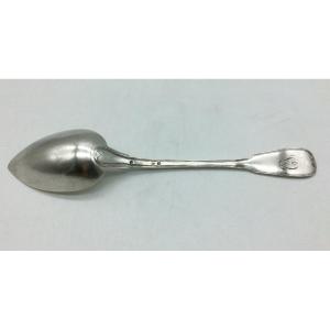 Silver Stew Spoon, Old Man 1819/1838.