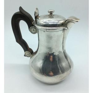 18th Century Marabout Jug In Silver.