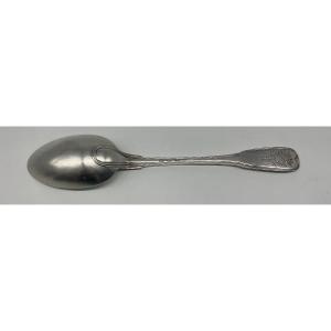 Stew Spoon In Silver Spun Model, Armory, Avignon 18th Century