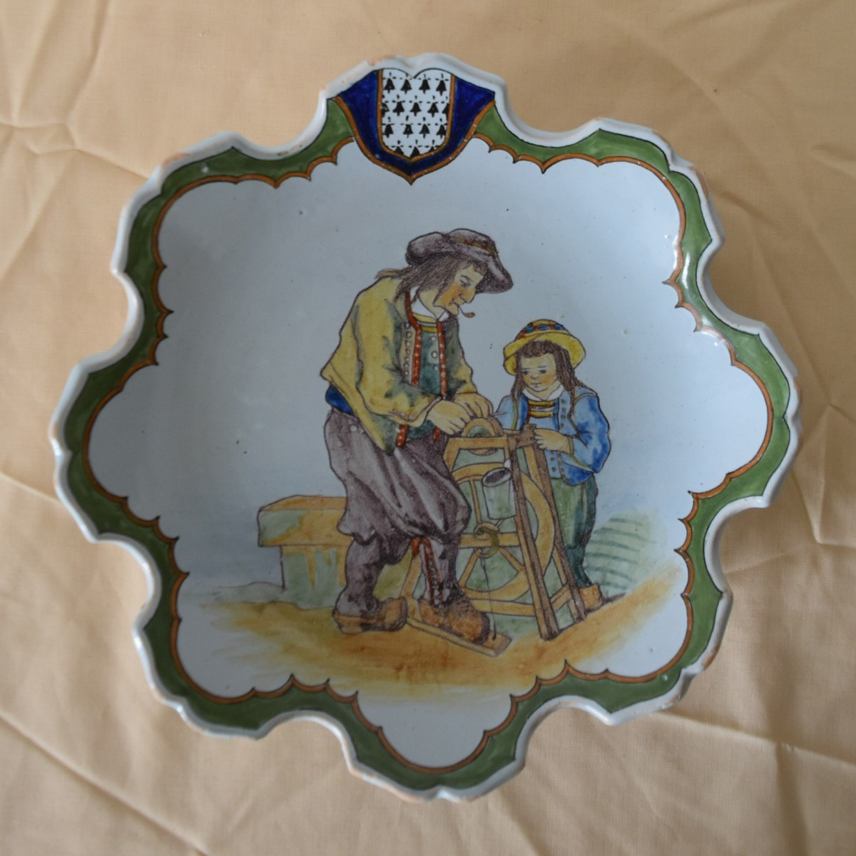 Quimper XIXeme Porquier Beau 