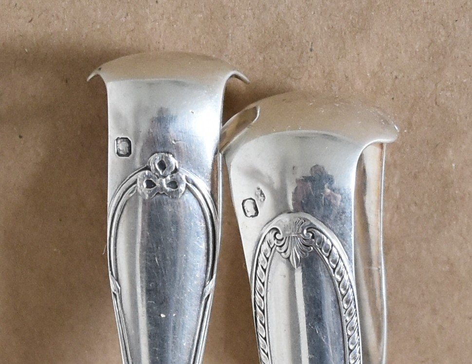 2 Silver Sugar Tongs-photo-2