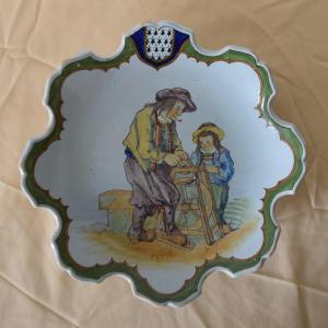 Quimper XIXth Porquier Beau