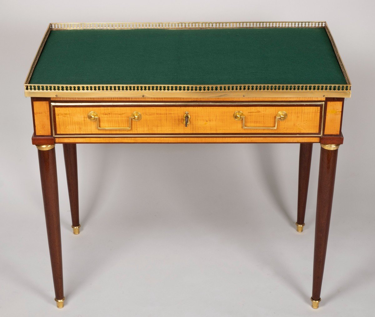 Small Louis XVI Desk In Lemon Tree And Amaranth-photo-5