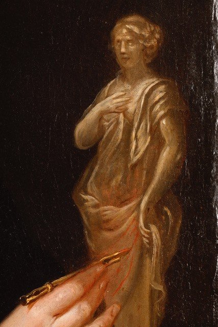 Florent De La Mare Richart (1630-1718) (att. To) – Presumed Portrait Of The Sculptor J.-j. Clerion-photo-4
