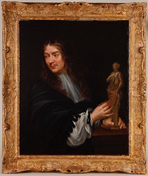 Florent De La Mare Richart (1630-1718) (att. To) – Presumed Portrait Of The Sculptor J.-j. Clerion