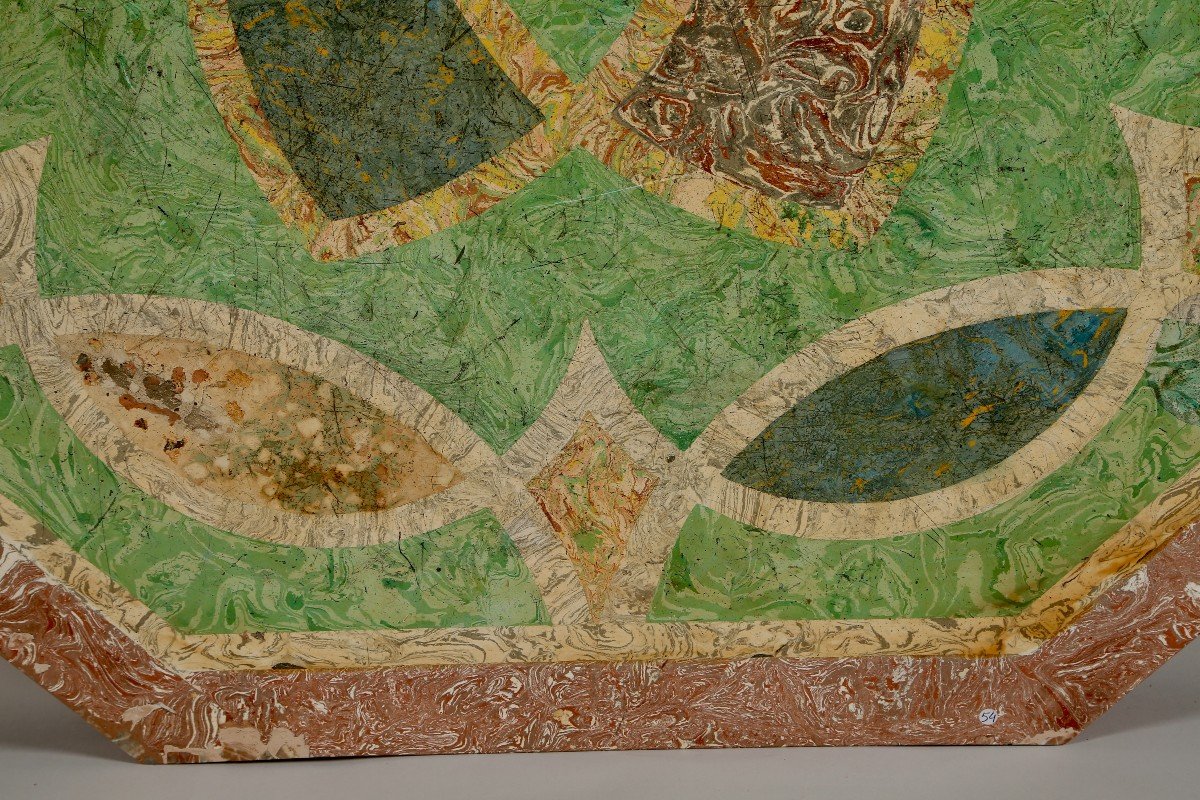 Scagliole Tray, Italy 17th Early 18th Century-photo-8