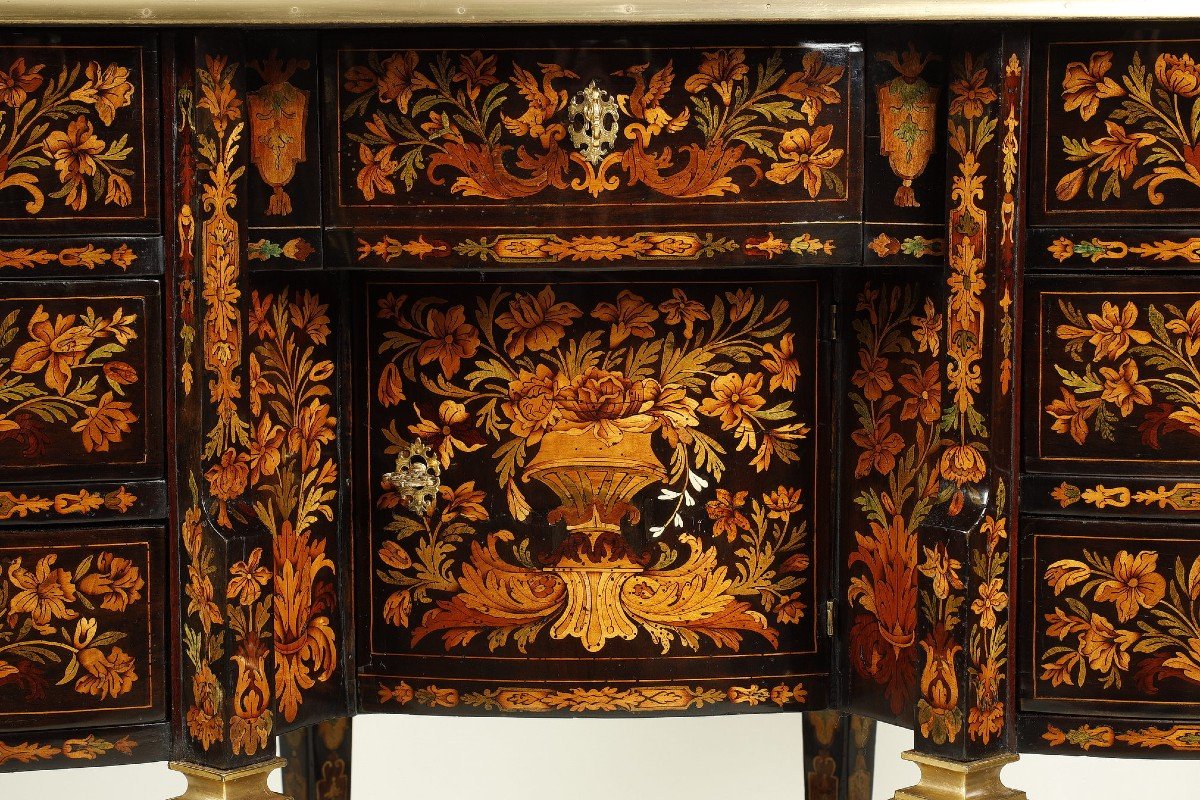 Mazarin Desk, Around 1700, Attributed To Renaud Gaudron-photo-2