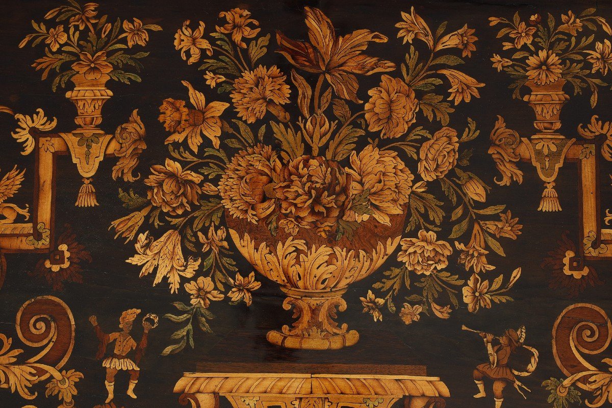 Mazarin Desk, Around 1700, Attributed To Renaud Gaudron-photo-4