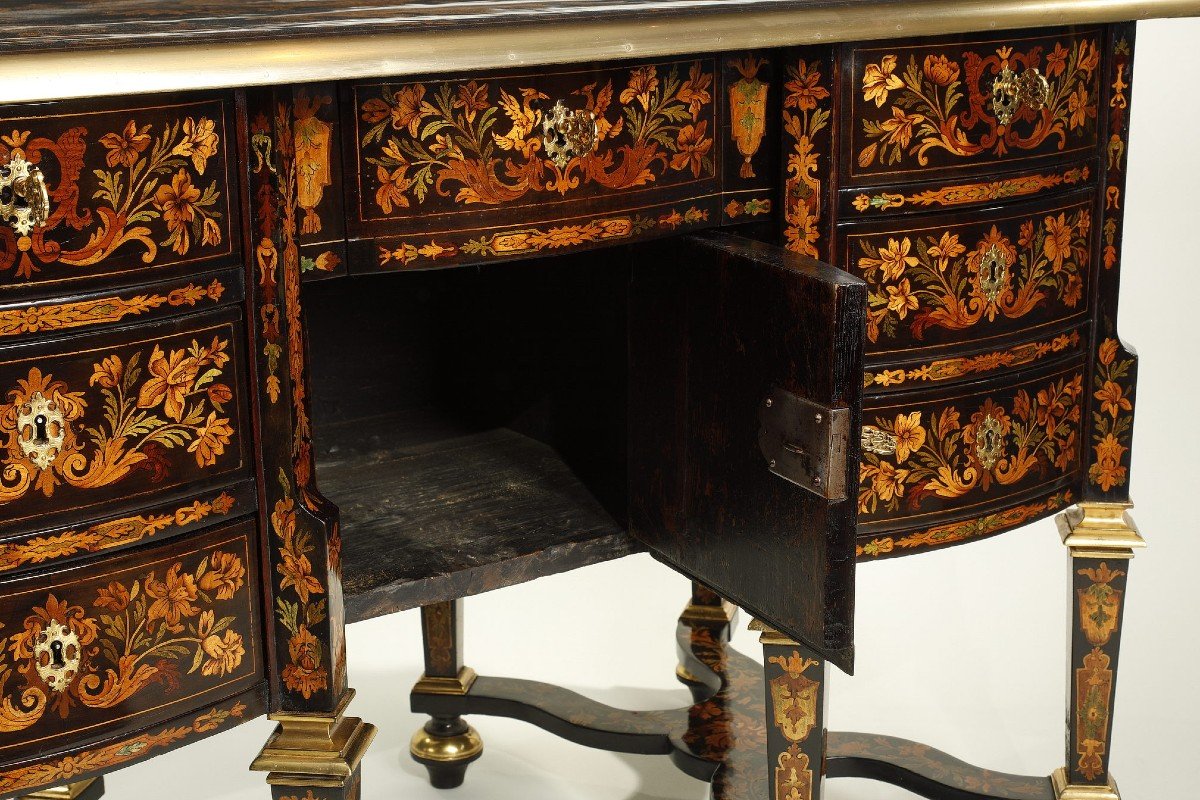 Mazarin Desk, Around 1700, Attributed To Renaud Gaudron-photo-6