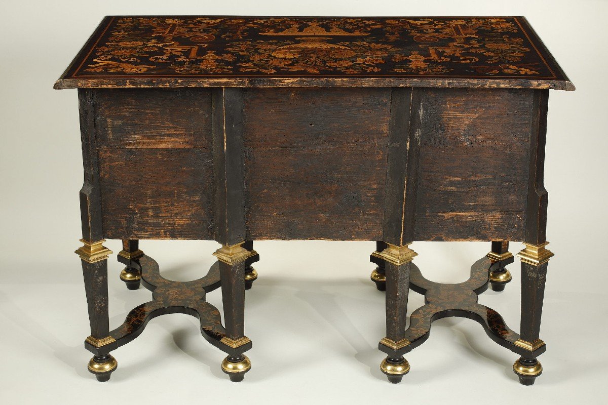 Mazarin Desk, Around 1700, Attributed To Renaud Gaudron-photo-8