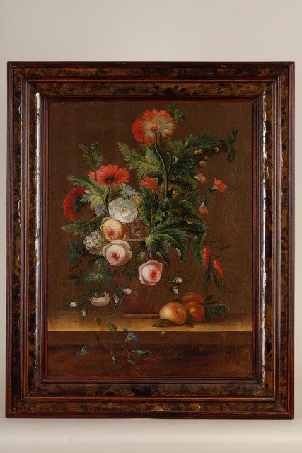 Pair Of Oils On Canvas Attributed To Berjon - Around 1800-photo-2