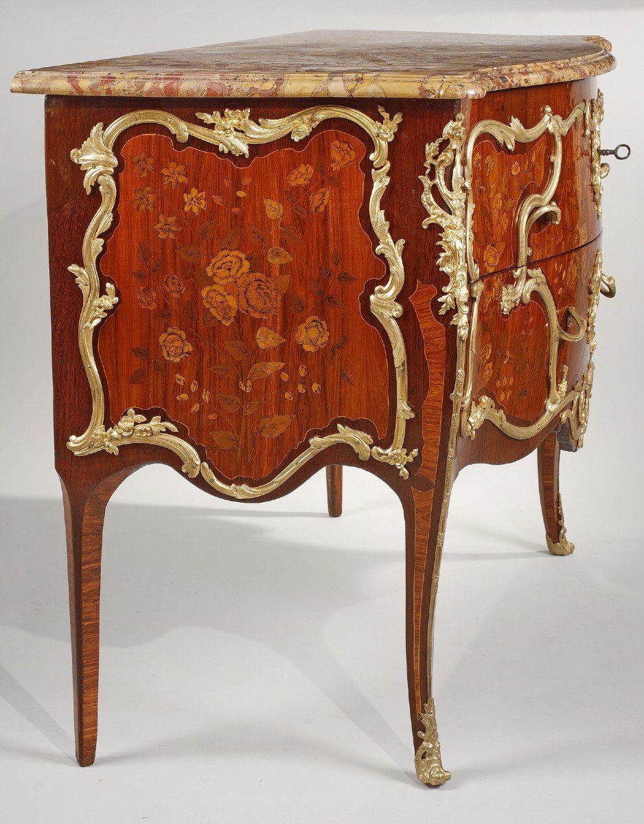 Commode Louis XV Estampillée De Christophe Wolff-photo-3