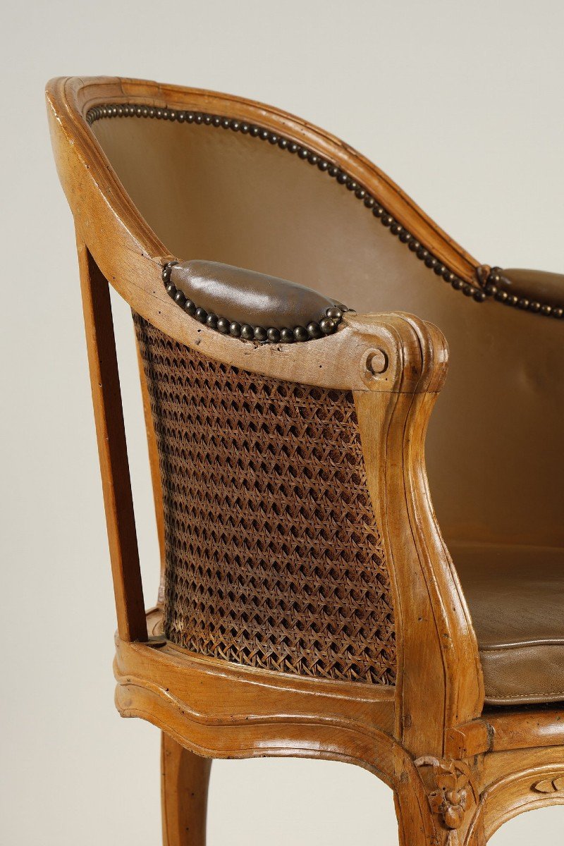 Louis XV Period Desk Armchair Stamped Forget-photo-4