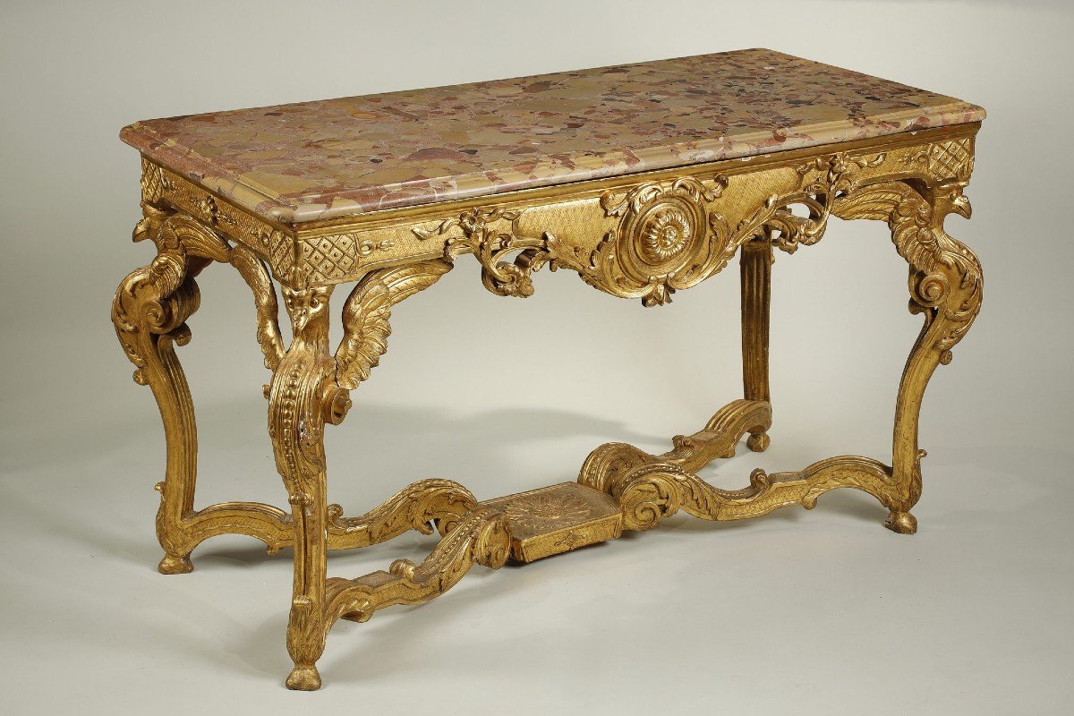 Full Face Game Table In Golden Wood, 18th Century Period