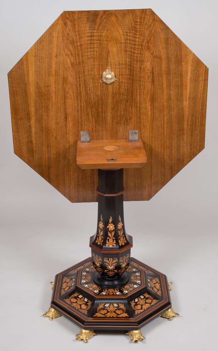 Pedestal Table Attributed To The Falcini Brothers-photo-1