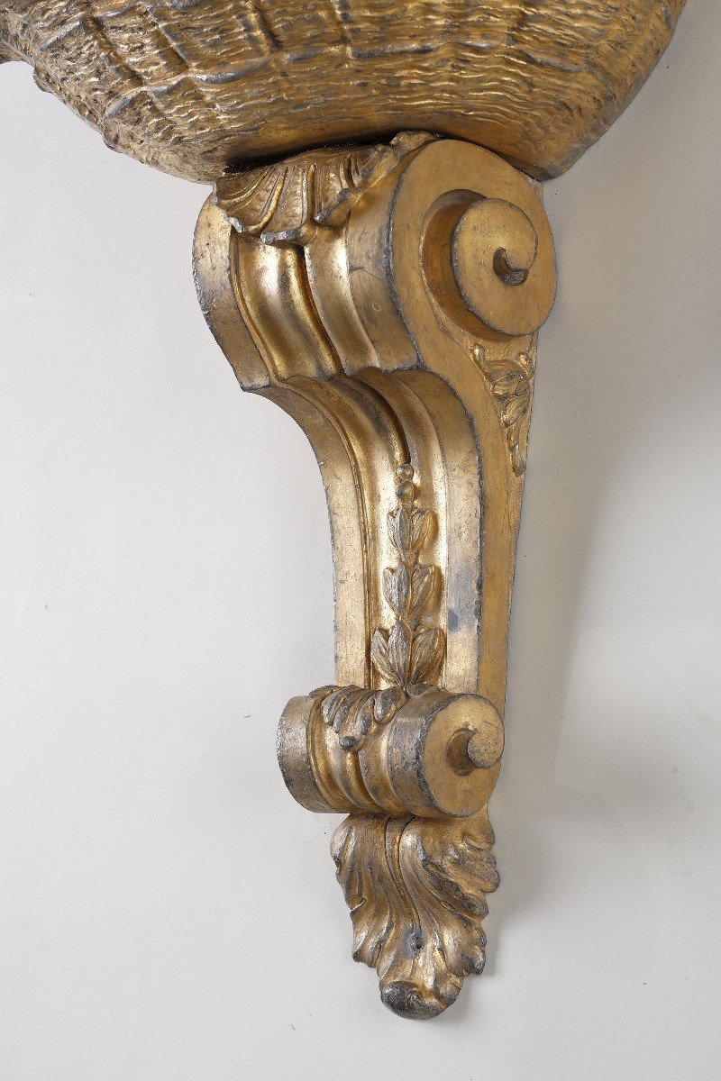 Rare Gilded Lead Fountain From The Louis XIV Period-photo-2