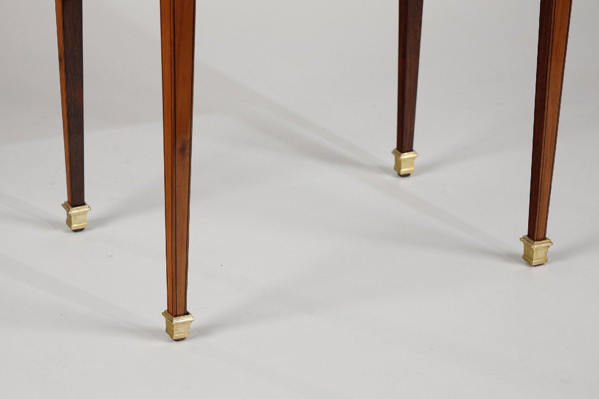 Small Move Table In Marquetry, Louis XVI Period-photo-4