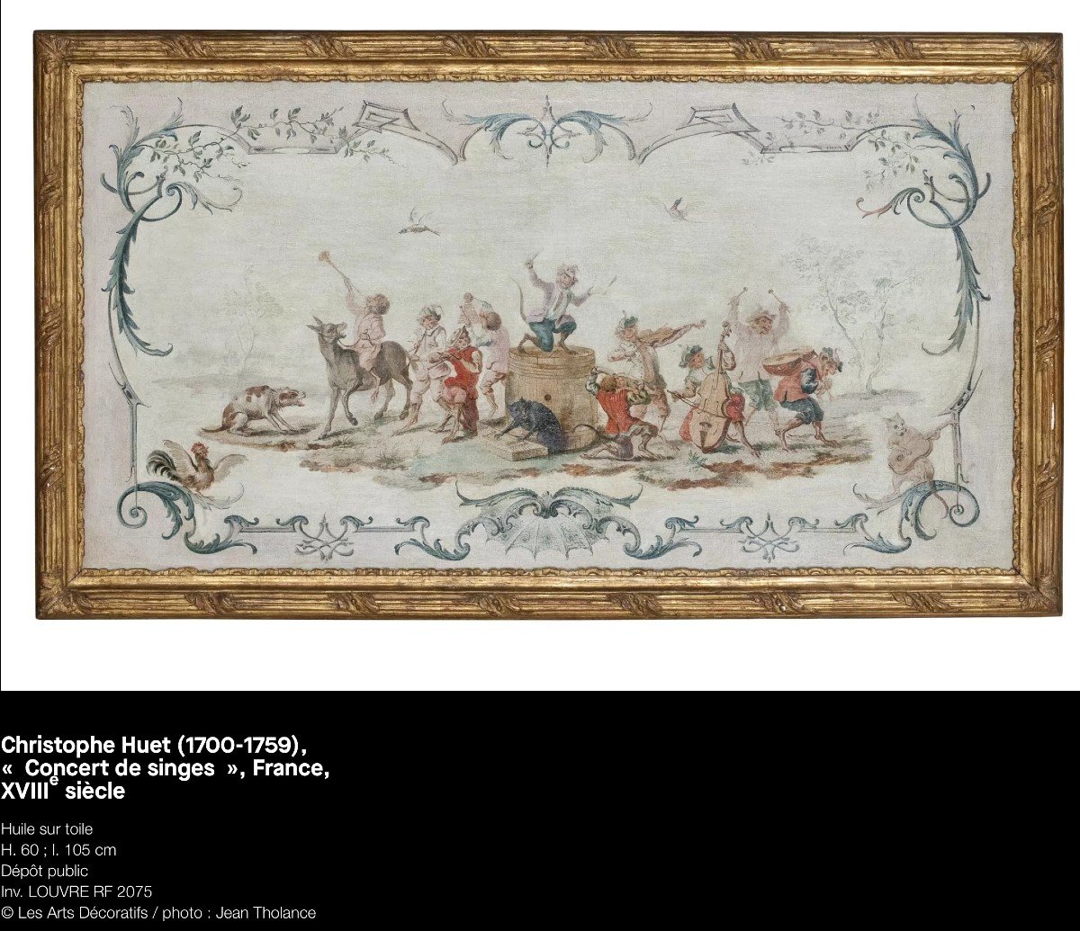 Two Capuchin Monkeys By Christophe Huet (pontoise 1700 – Paris 1759)-photo-2