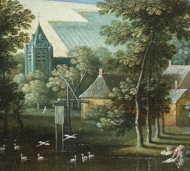 Marten Ryckaert (1587-1631) - Paysage Fluvial-photo-3