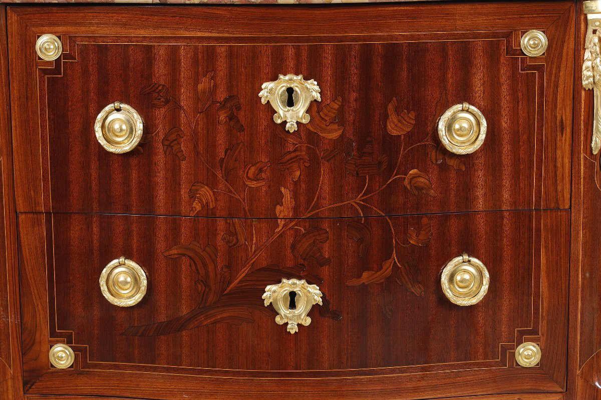 Small Curved Chest Of Drawers Stamped Migeon-photo-2