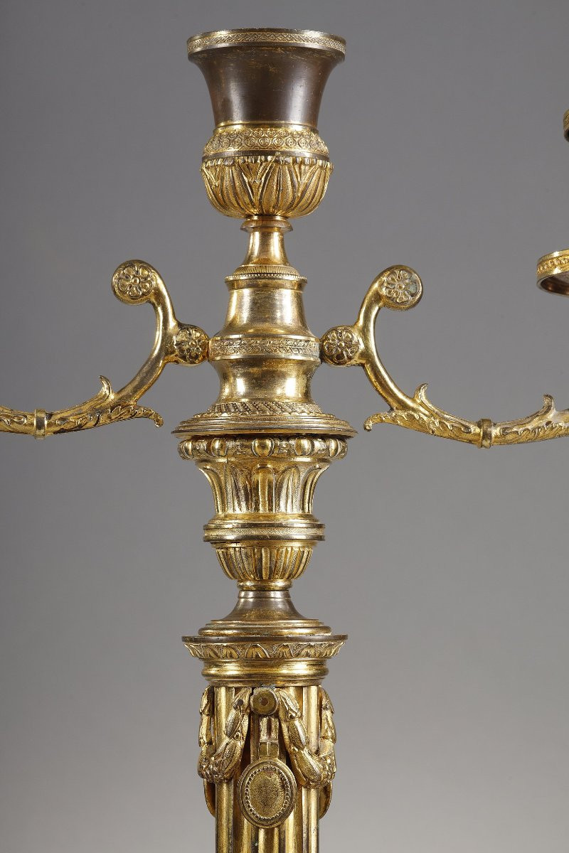  Large Pair Of Louis XVI Candelabras-photo-1