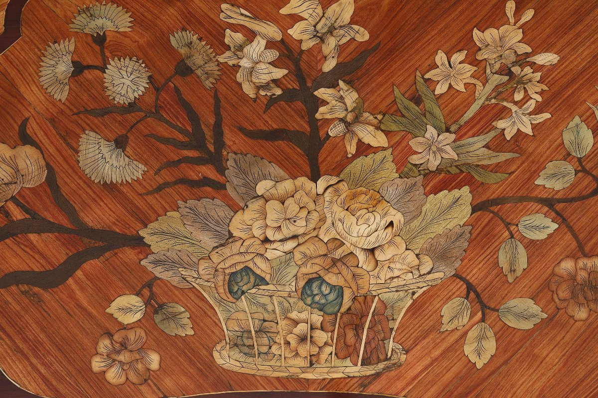 Table à mécanisme estampillée de Louis Moreau-photo-4