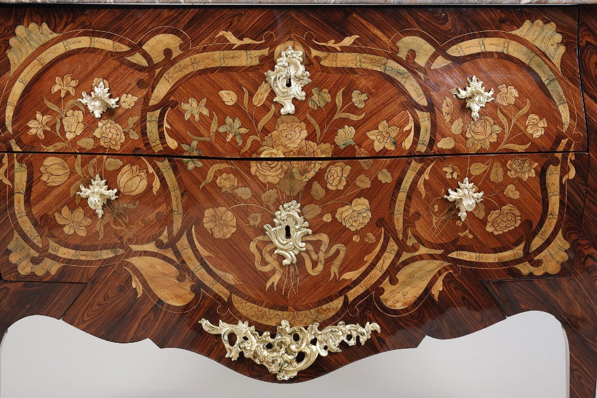 Curved Chest Of Drawers On All Sides Attributed To Pierre Migeon-photo-2