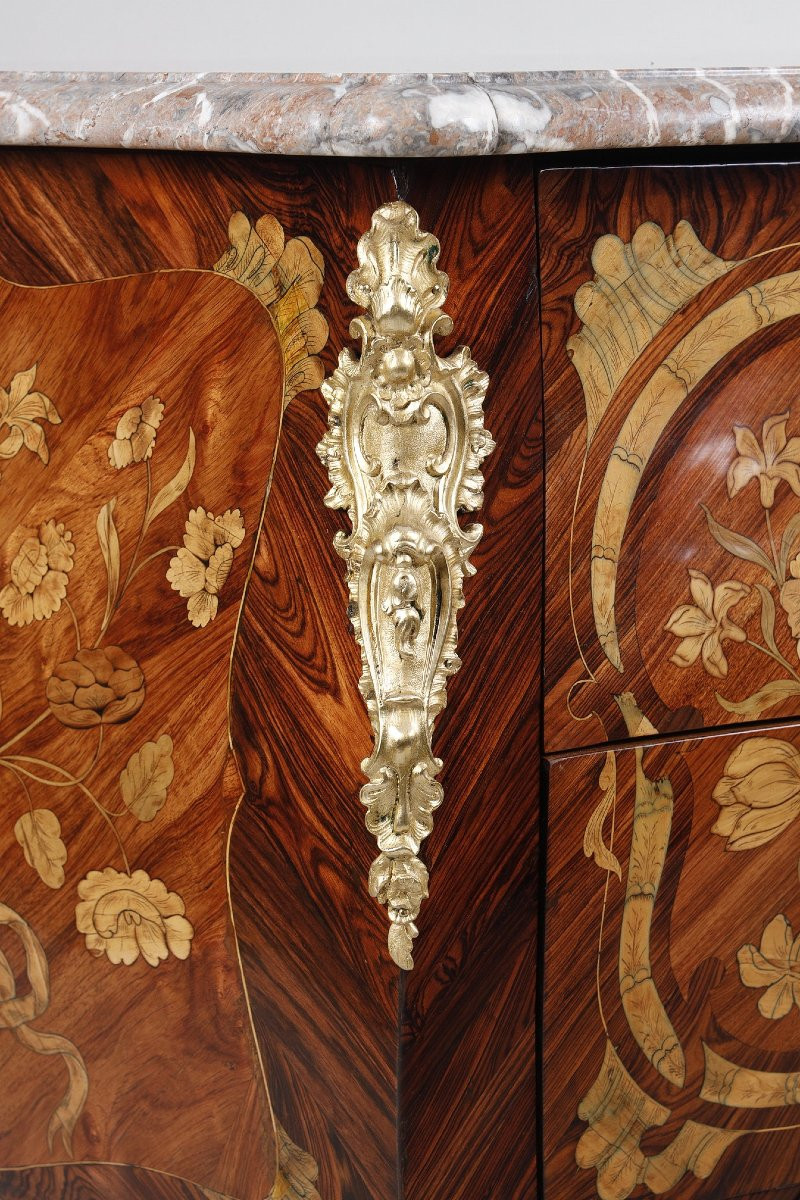 Curved Chest Of Drawers On All Sides Attributed To Pierre Migeon-photo-5