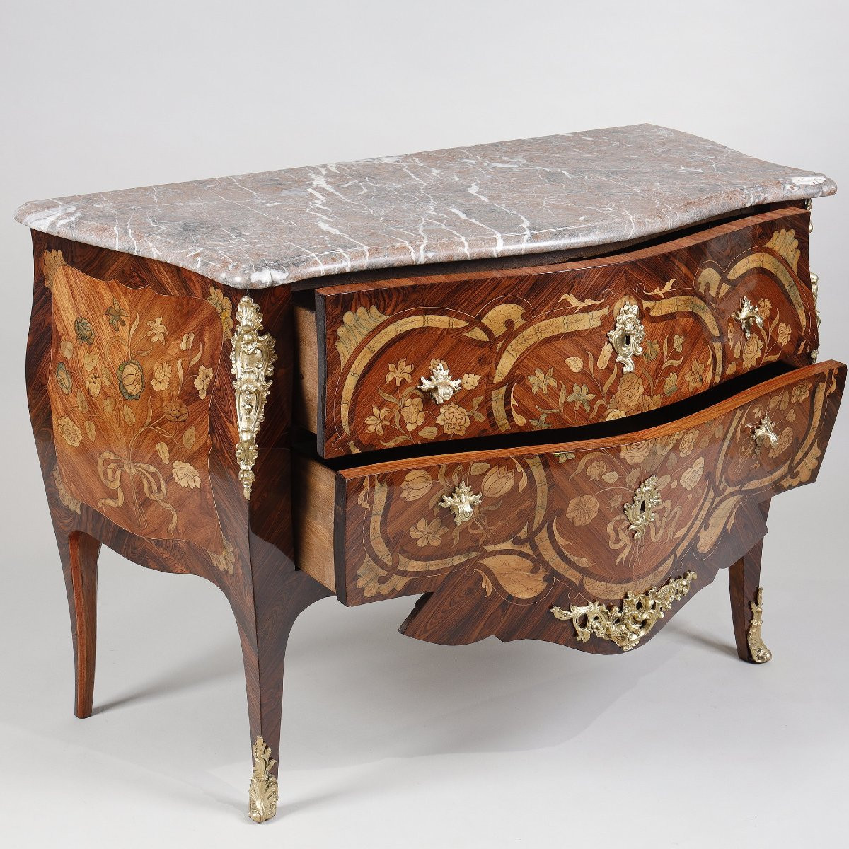 Curved Chest Of Drawers On All Sides Attributed To Pierre Migeon-photo-7