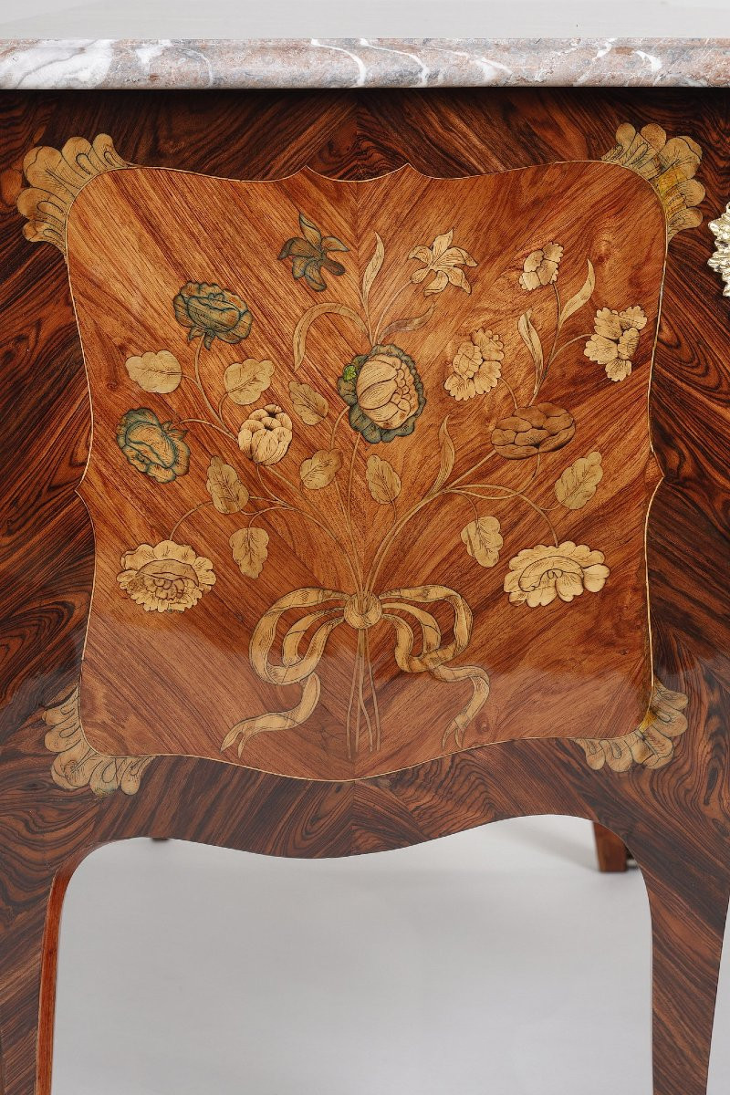 Curved Chest Of Drawers On All Sides Attributed To Pierre Migeon-photo-8
