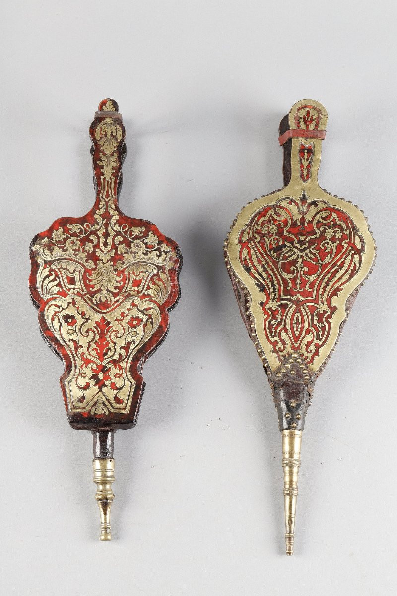 Bellows In Boulle Marquetry Of Red Tortoiseshell-photo-4
