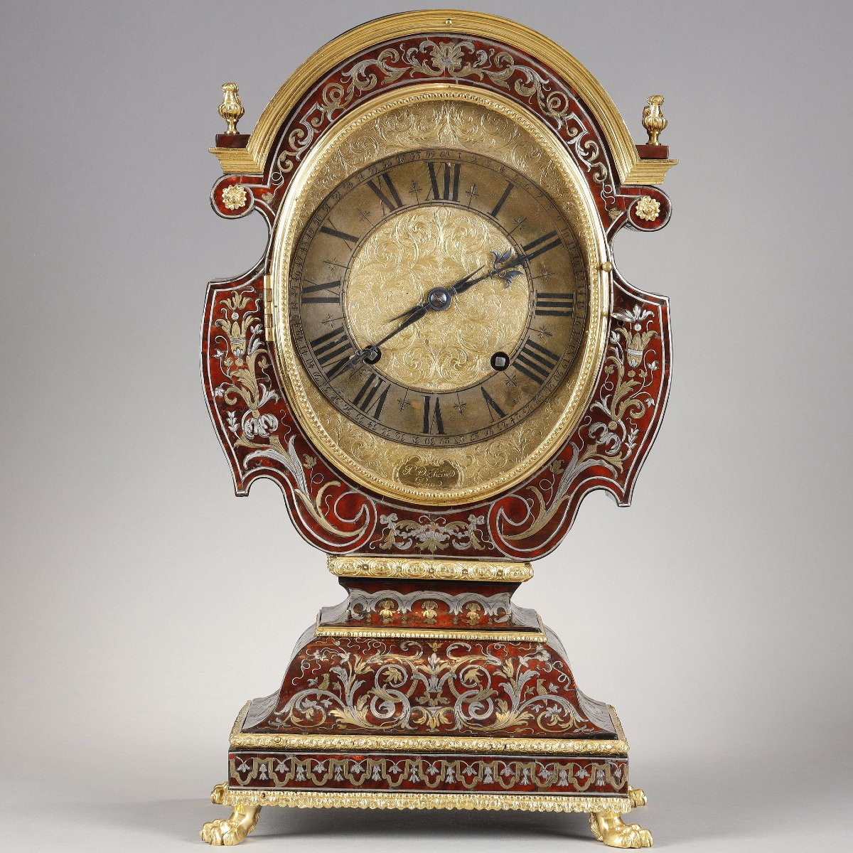 Doll's Head Signed By Duchesne Marquetry Attributed To André Charles Boulle - Louis XIV-photo-2